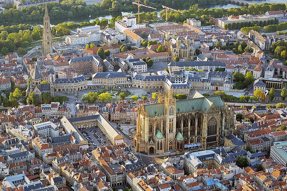 Metz vue depuis l'espace public