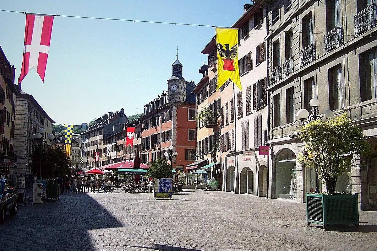 Chambéry vue depuis l'espace public