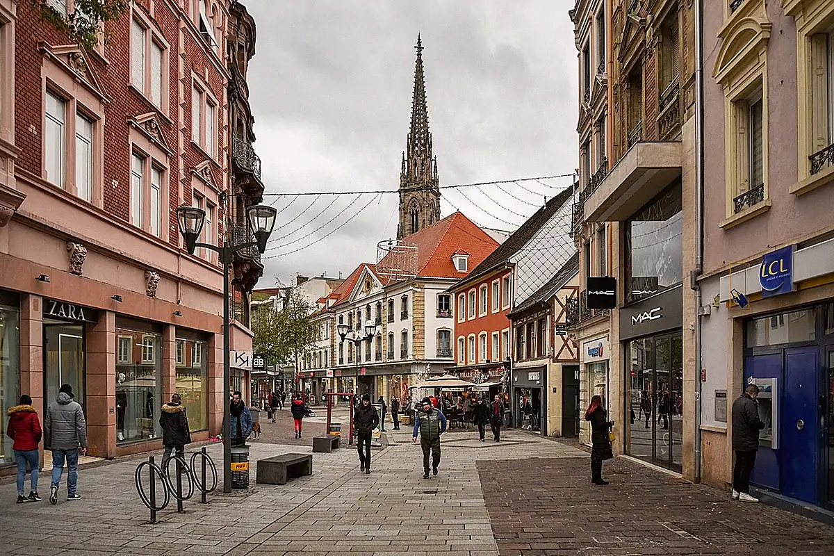 Mulhouse vue depuis l'espace public